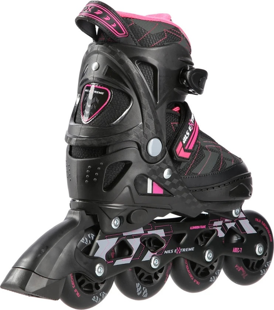 Łyżworolki Nils Extreme NA11002 Czarno-Różowe roz. M (35-38) (5907695543360) - obraz 3