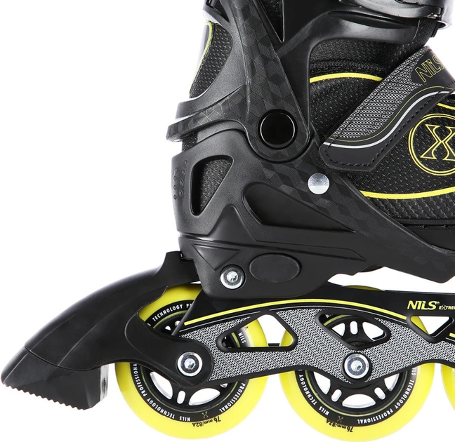 Ролики Nils Extreme NA11008 Чорно-Жовті роз. L (39-42) (5907695523652) - зображення 4