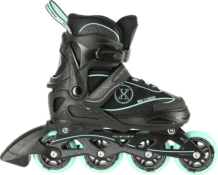 Łyżworolki Nils Extreme NA11008 Czarno-Miętowe roz. M (35-38) (5907695599596) - obraz 3