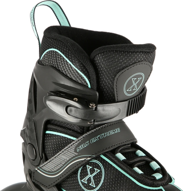 Łyżworolki Nils Extreme NA11008 Czarno-Miętowe roz. L (39-42) (5907695599602) - obraz 7