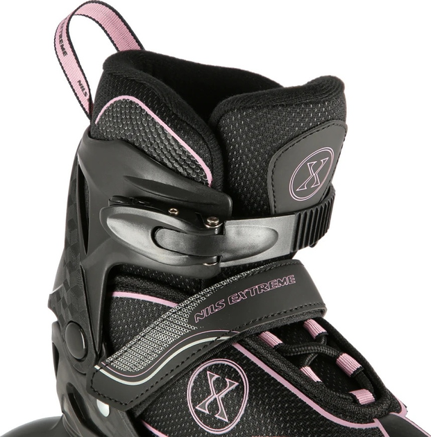Łyżworolki Nils Extreme NA11008 Czarno-Różowe roz. M (35-38) (5907695599626) - obraz 7