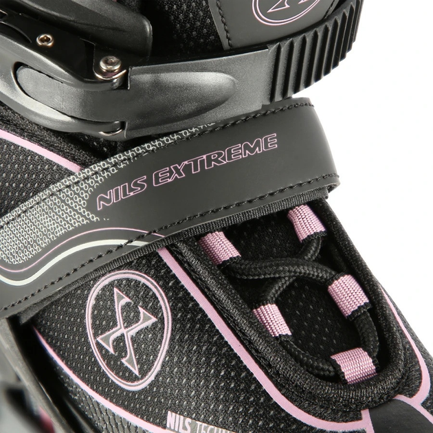 Łyżworolki Nils Extreme NA11008 Czarno-Różowe roz. L (39-42) (5907695599633) - obraz 8