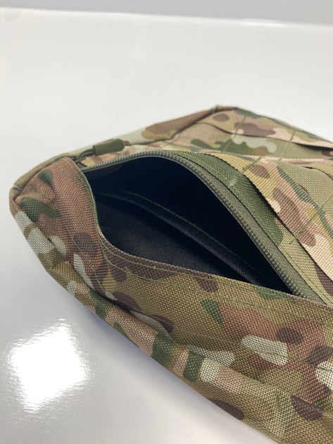 Напашник (малый) М Clefers Tac с MOLLE - системой Oxford 600D 25 см Мультикам (5024578) - изображение 3