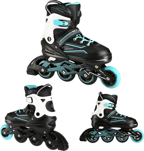 Ролики Nils Extreme NA1169A Бірюзові роз. L (39-42) (5907695538175) - зображення 4