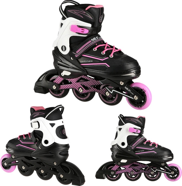 Łyżworolki Nils Extreme NA1169A Różowe roz. M (35-38) (5907695539417) - obraz 4