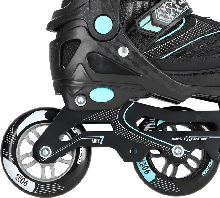 Łyżworolki Nils Extreme NA11201 Czarne roz. M (35-38) (5907695543254) - obraz 5