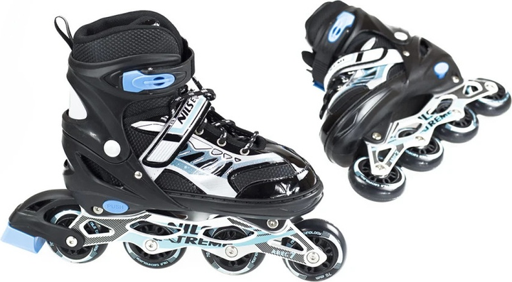 Ролики Nils Extreme NJ1828 Чорні роз. S (31-34) (5907695525724) - зображення 11