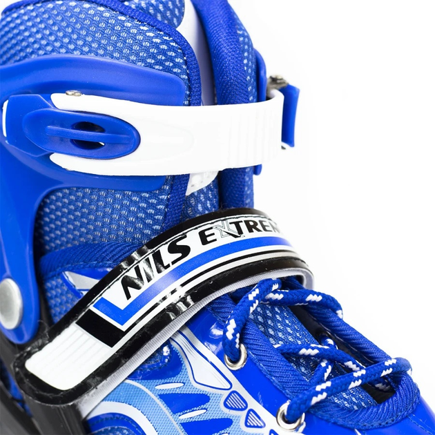 Łyżworolki Nils Extreme NJ1828 Niebieskie roz. S (31-34) (5907695525656) - obraz 12