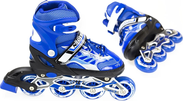 Łyżworolki Nils Extreme NJ1828 Niebieskie roz. S (31-34) (5907695525656) - obraz 13