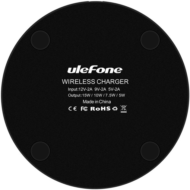 Бездротова зарядка Ulefone UF005 Wireless Charger 15W Black (6937748734475) - зображення 6