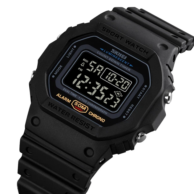 Skmei 1628 All Black - зображення 2