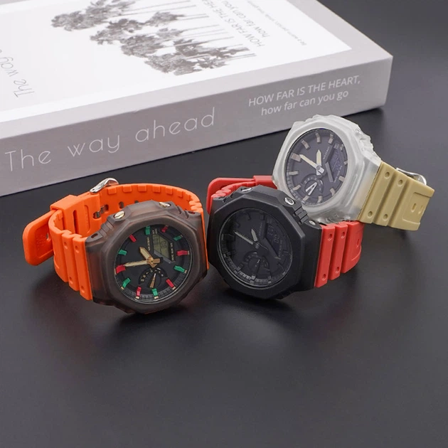 Ремінець для годинника Ремінець для Casio G-Shock GA-2100/2110 Orange SI - зображення 10