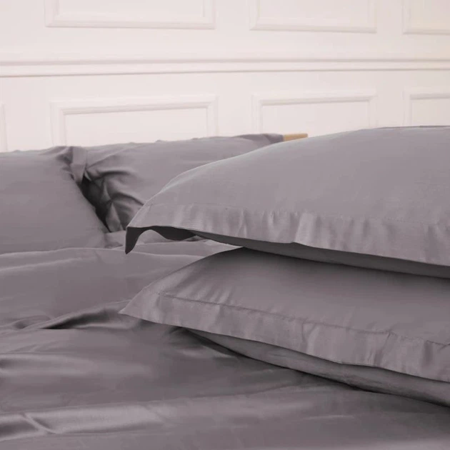Наволочка MirSon Tencel №06 Gray 70х70 см (2200009370601) - изображение 4