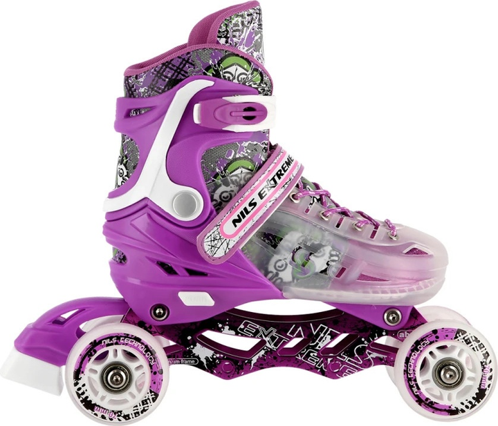 Łyżworolki Nils Extreme 4 w 1 NH18122 Fioletowe roz. L (39-43) (5907695535310) - obraz 8