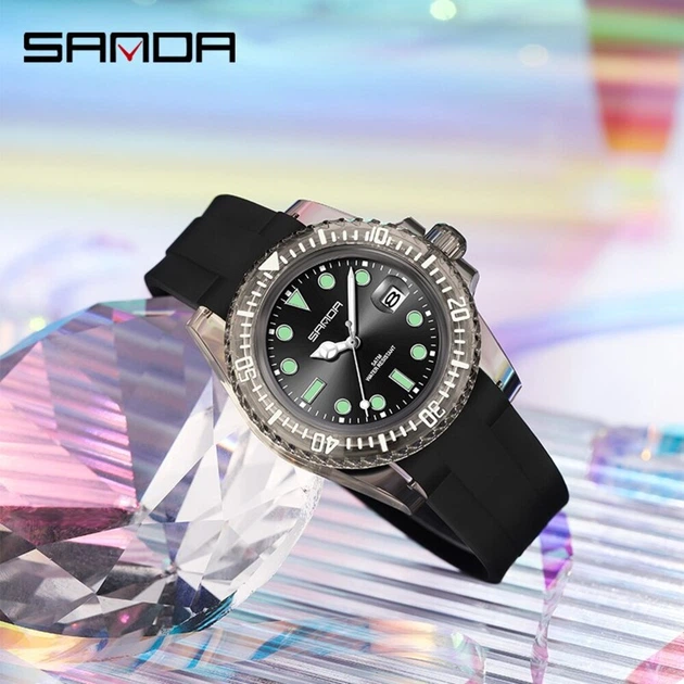 Наручні годинники Sanda 9007 All Black - Фото 4 Наручні годинники Sanda 9007 All Black - зображення 4