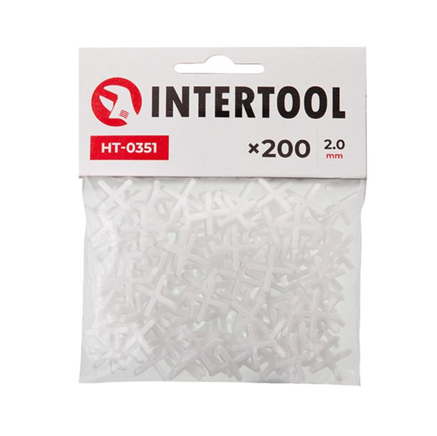 Хрестики для плитки Intertool 2 мм (200 шт.) (HT-0351) - Фото 1 Хрестики для плитки Intertool 2 мм (200 шт.) (HT-0351) - зображення 1