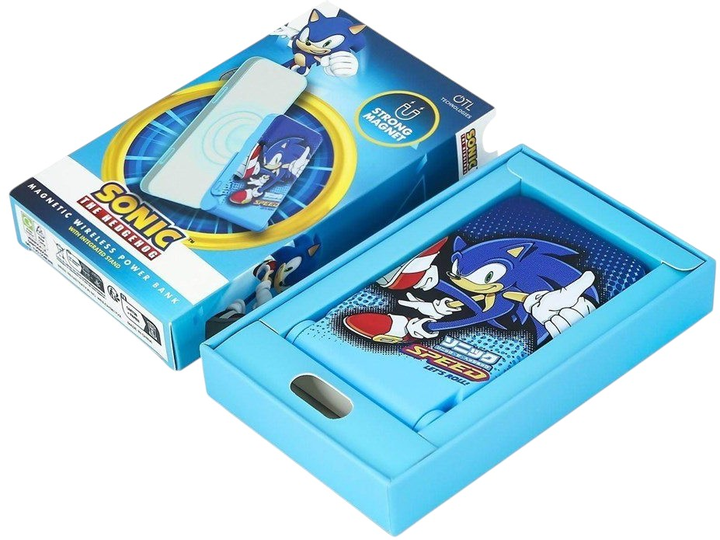 Powerbank OTL Sonic the Hedgehog wireless magnetic power bank 5000 mAh (5055371627955) - obraz 4