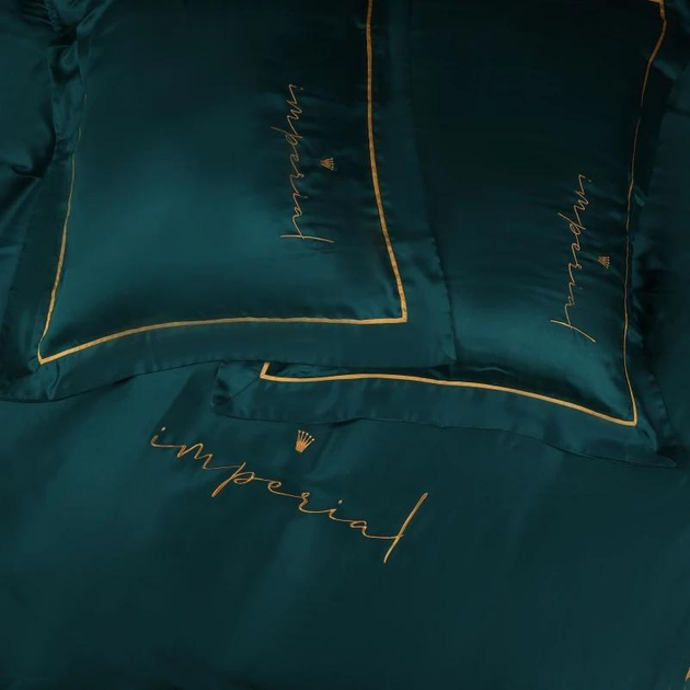Акція на Підковдра MirSon Imperial Tencel №07 Emerald 143х210 см від Rozetka
