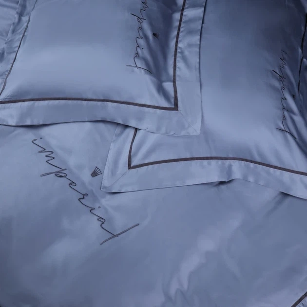 Простынь на резинке MirSon Imperial Tencel №05 Sea wave 180x190 см (2200010755091) - изображение 5