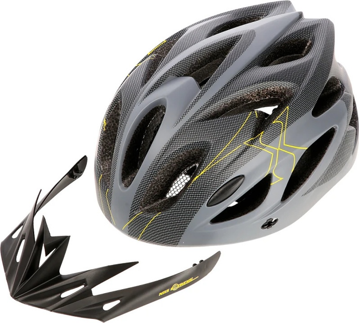 Kask Nils Extreme MTW291 M 51 - 60 cm Szaro-czarny (5907695503586) - obraz 7