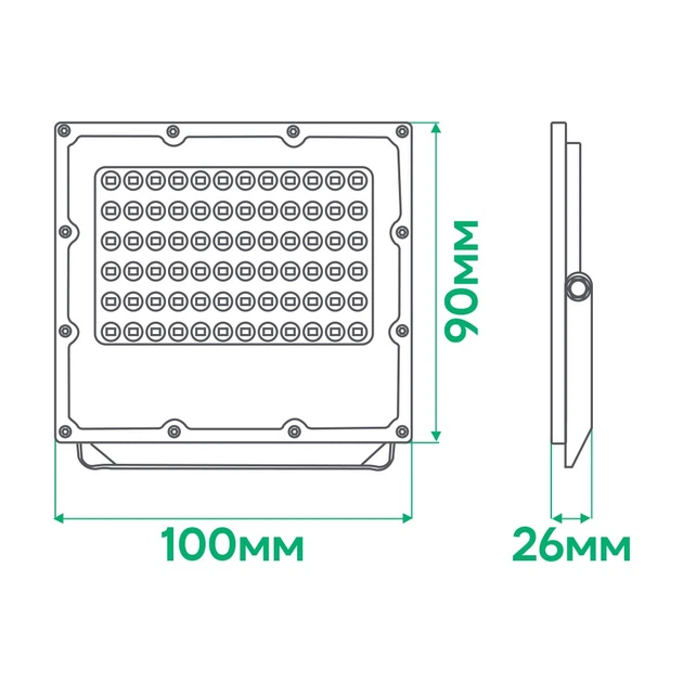 Светодиодный прожектор ARDERO LL-3020ARD 20W 2400Lm 6500K серый IP65 - Фото 3 Светодиодный прожектор ARDERO LL-3020ARD 20W 2400Lm 6500K серый IP65 - изображение 3