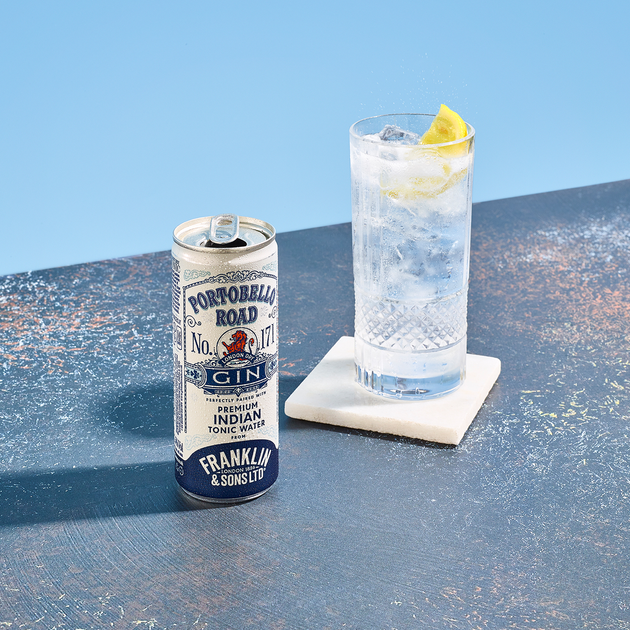 Напиток слабоалкогольный газированный Franklin & Sons Portobello Road Gin & Premium Indian Tonic 5.5% 0.25 л (5032678006324) - изображение 2