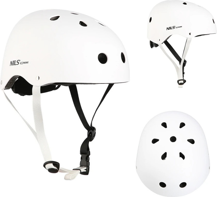 Шолом Nils Extreme MTW001 S 52 - 56 см Білий (5907695520781) - зображення 8