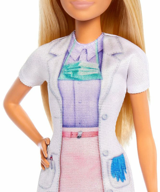 Лялька Mattel Barbie Lekarz Dentystka 29 см з пацієнтом + аксесуари JCR74 (194735275267) - зображення 4
