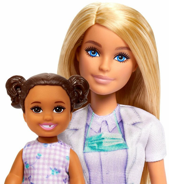 Лялька Mattel Barbie Lekarz Dentystka 29 см з пацієнтом + аксесуари JCR74 (194735275267) - зображення 5