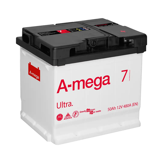 Аккумулятор авто Мегатекс A-mega Ultra 6СТ-50-А3 (лев) ТХП 480 - изображение 1