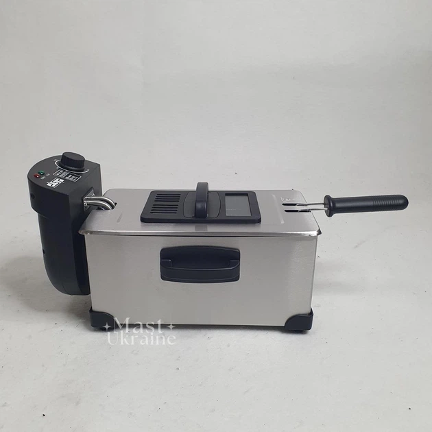 Электрическая фритюрница 3L масляная с сеткой 2000W, DSP KB-2079 Серебристая - изображение 13