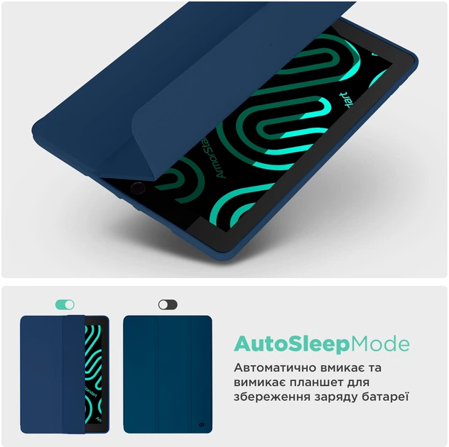 Чехол для планшета ArmorStandart Smart Fold Pen для Apple iPad mini 2024 / mini 6 Dark Blue (ARM82827) - изображение 6