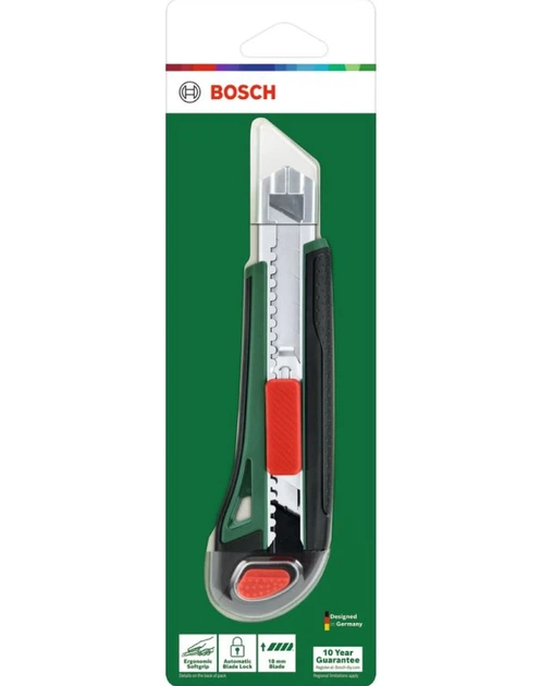 Ніж висувний Bosch (170 мм) механізм фіксації леза + руків'я з антиковзаючим покриттям (25337) - зображення 2