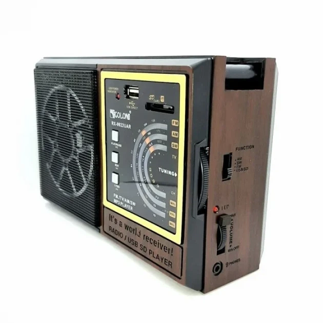 Радиоприемник Golon RX-9922 с mp3 плеером аккумуляторный и на батарейках 0824 - Фото 5 Радиоприемник Golon RX-9922 с mp3 плеером аккумуляторный и на батарейках 0824 - изображение 5