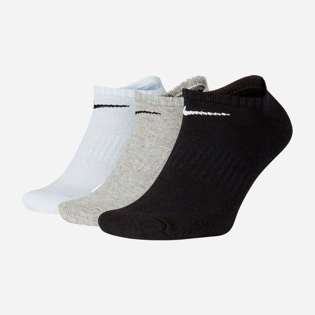 Набор женских носков коротких хлопковых Nike U Nk Everyday Cush Ns SX7673-964 38-42 3 пары Белый/Серый/Черный (194955549339) - Фото 8 Набор женских носков коротких хлопковых Nike U Nk Everyday Cush Ns SX7673-964 38-42 3 пары Белый/Серый/Черный (194955549339) - изображение 8