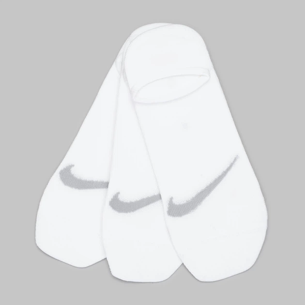 Набір чоловічих шкарпеток коротких Nike U Nk Everyday Plus Ltwt Footie SX5277-101 38-42 3 пари Білий (194958595432) - зображення 4