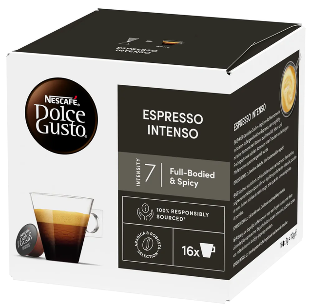 Кава в капсулах Nescafe Dolce Gusto Espresso Intenso (16 капсул=16 порцій) - Фото 1 Кава в капсулах Nescafe Dolce Gusto Espresso Intenso (16 капсул=16 порцій) - изображение 1