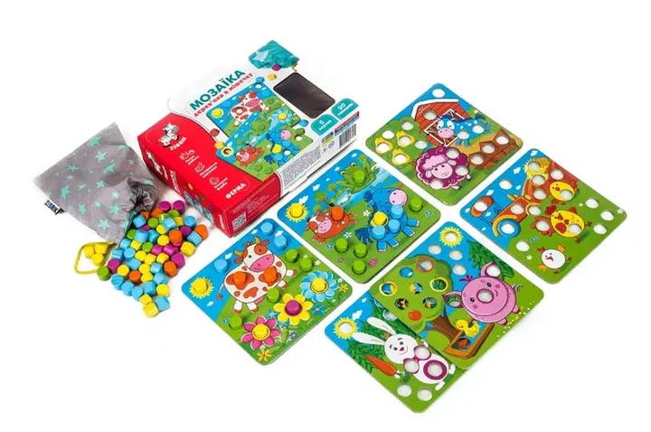 Мозаика Vladi Toys с деревянными деталями Ферма - Фото 3 Мозаика Vladi Toys с деревянными деталями Ферма - изображение 3