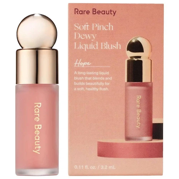 Жидкие румяна Rare Beauty MINI Soft Pinch Dewy Liquid Blush - Hope (3.2 мл) - Фото 2 Жидкие румяна Rare Beauty MINI Soft Pinch Dewy Liquid Blush - Hope (3.2 мл) - изображение 2
