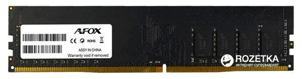 Pamięć AFOX DDR4-2400 8192MB PC3-19200 (AFLD48EH1P) - Zdjęcie 1 Pamięć AFOX DDR4-2400 8192MB PC3-19200 (AFLD48EH1P) - obraz 1