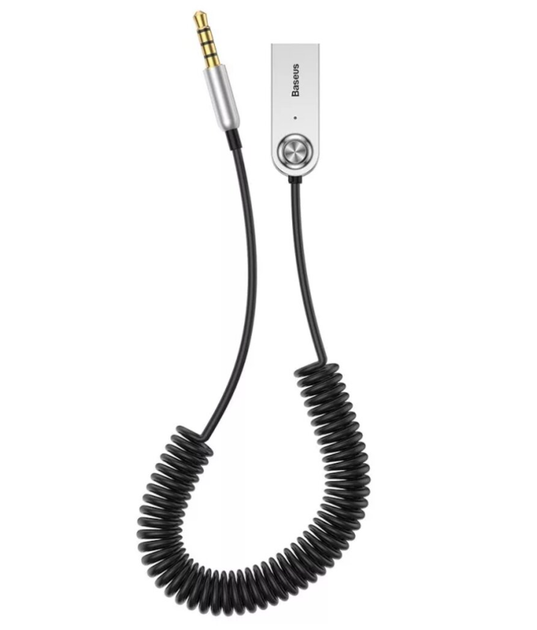 Bluetooth-ресивер Baseus BA01 Wireless adapter cable USB AUX серебристый - изображение 5