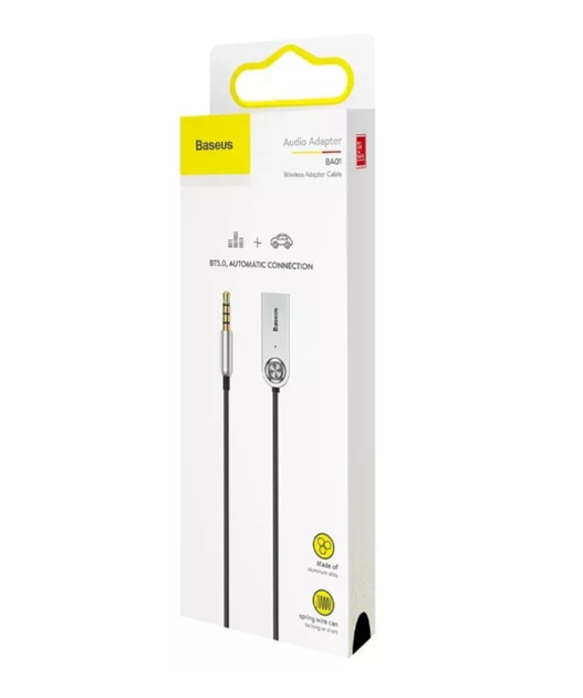 Bluetooth-ресивер Baseus BA01 Wireless adapter cable USB AUX серебристый - изображение 4