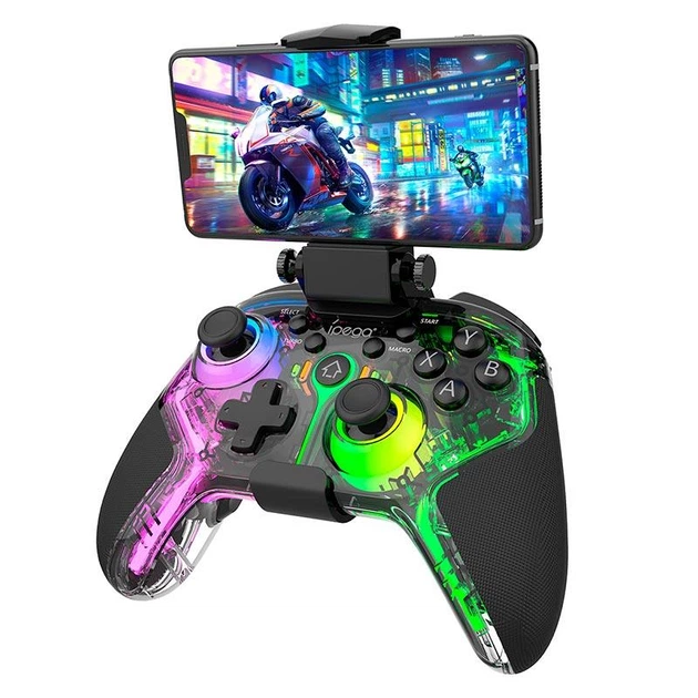Игровой контроллер Ipega PG-9666TH (беспроводной, RGB-подсветка, вибрация, Turbo-режимы, Android, iOS , PS3, PS4, Windows) - Черный - изображение 2