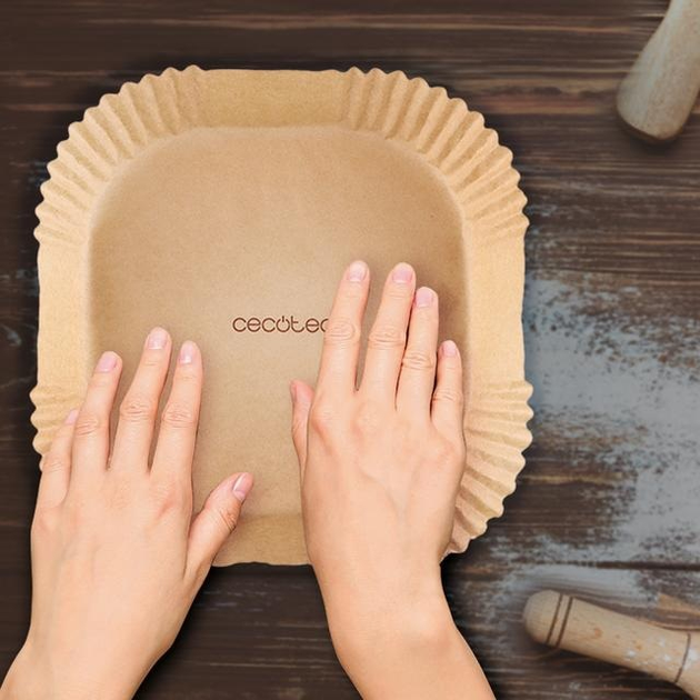 Zestaw papierowych foremek do frytkownicy Cecotec Cecofry 16-20x4.5 cm 150 szt (8435484032704) - obraz 4