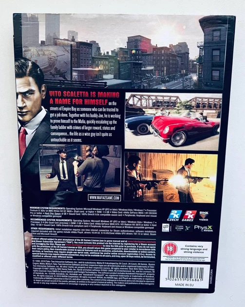 Mafia II Collector's Edition + бумажная карта + картонный футляр, английская версия - диск для PC, Б/У - изображение 5