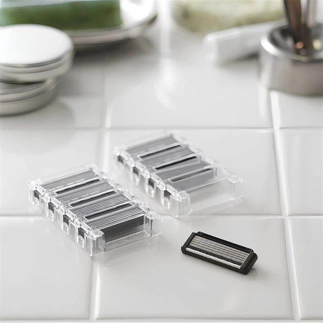 Лезвия запасные для бритвы КАИ 4 лезвия, 8 шт в лотке Kai razor 4901331017179 - изображение 2