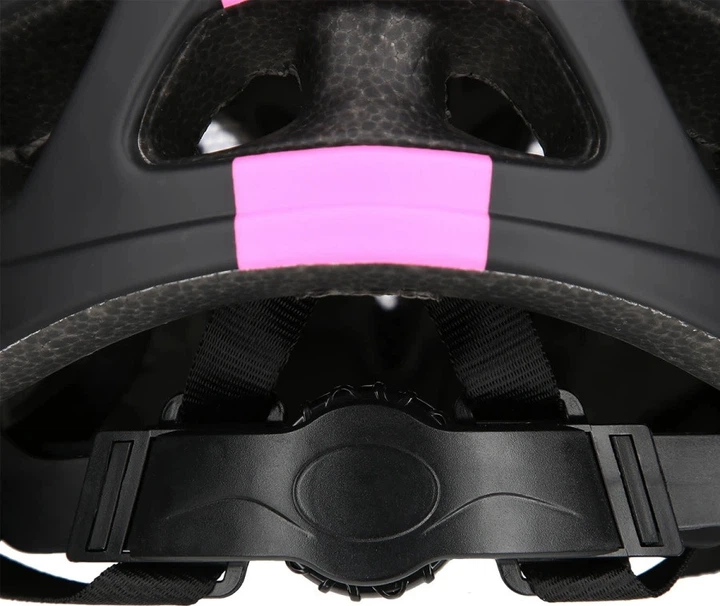 Kask Nils Extreme MTW001-1 M 55 - 58 cm Czarno-różowy (5907695595826) - obraz 7