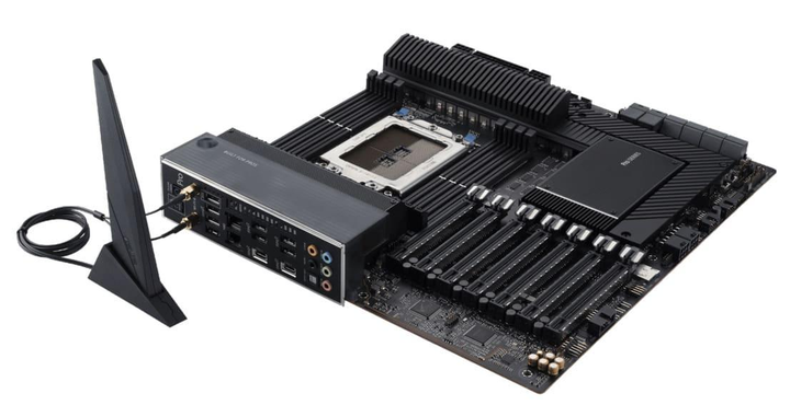 Материнська плата ASUS Pro WS WRX80E-SAGE SE WIFI (Pro WS WRX80E-SAGE SE WIFI) (Socket WRX8, AMD WRX80, E-ATX) - изображение 5