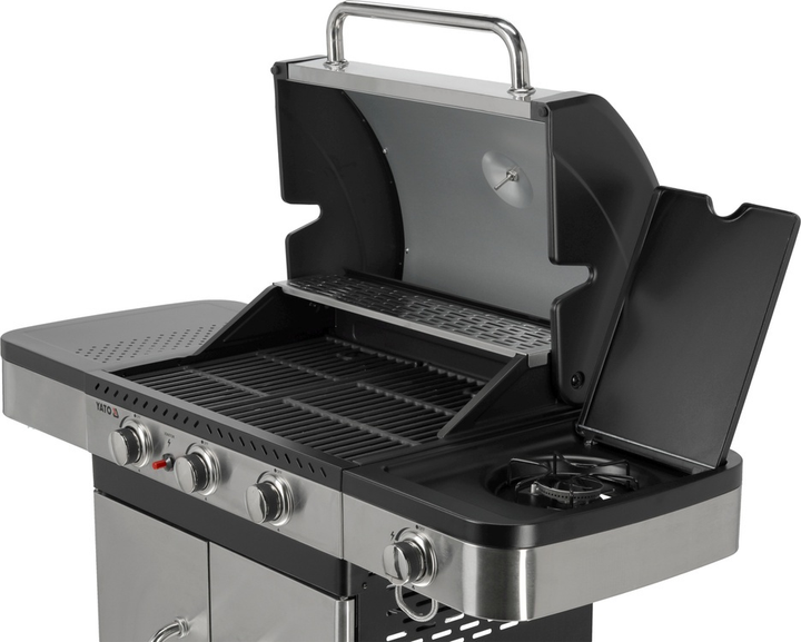 Grill gazowy YATO Zushi YG-20018 3+1 SS IXOX 11.2kW (5906083105999) - obraz 11