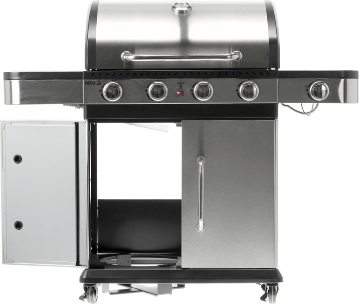 Газовий гриль YATO Zushi YG-20019 4+1 SS INOX 14.2kW (5906083106002) - зображення 5